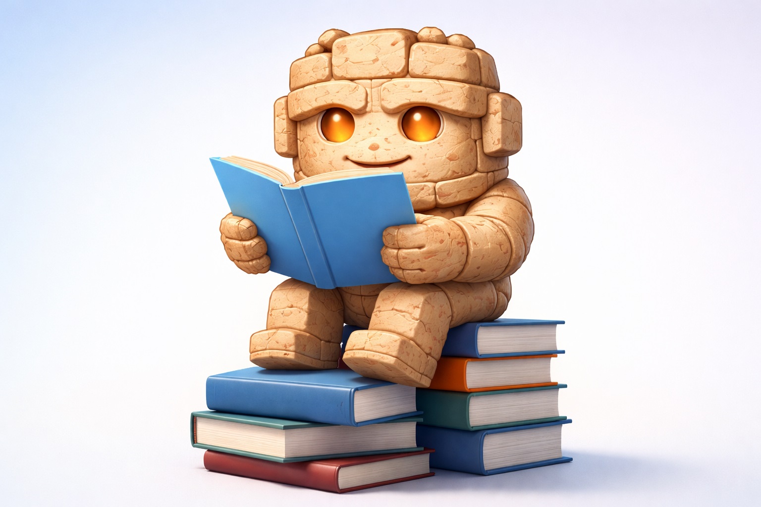 Robot reading books